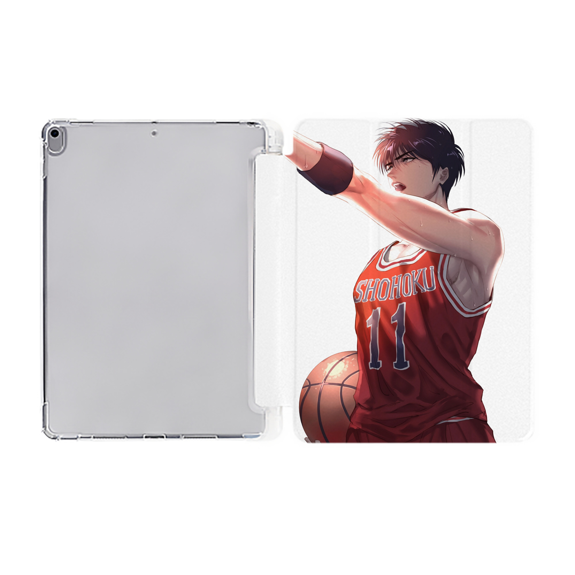 （画像用） SLAM DUNK／スラムダンク IPad ケース ペン収納付き 三つ折りスタンド PUレザー×シリコン 対応機種9.5/10.5/10.9インチ